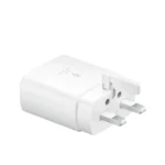 Felectrico - 45W Super Fast Charger USB Type C to USB Type C with Uk Plug 3 Pin white
