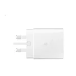 Felectrico - 45W Super Fast Charger USB Type C to USB Type C with Uk Plug 3 Pin white