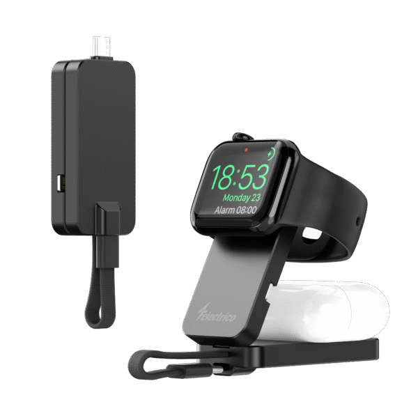 Smart ChargeStick 4-in-1 Wireless Charger with USB-C, 60W PD, Fast Data Transfer Adapter for iPhone, Samsung, Apple Watch, AirPods